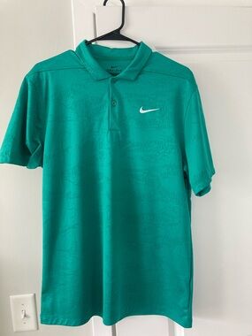 Nike Men’s Teal Polo with White Swoosh